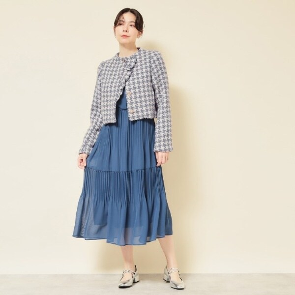 スーナウーナ（SunaUna）/【COLLECTION LINE】ツイードラッフルジャケット_5