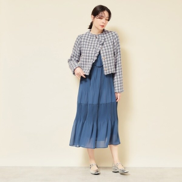 スーナウーナ（SunaUna）/【COLLECTION LINE】ツイードラッフルジャケット_6