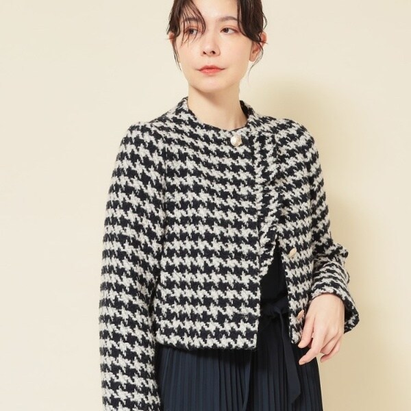 スーナウーナ（SunaUna）/【COLLECTION LINE】ツイードラッフルジャケット_8