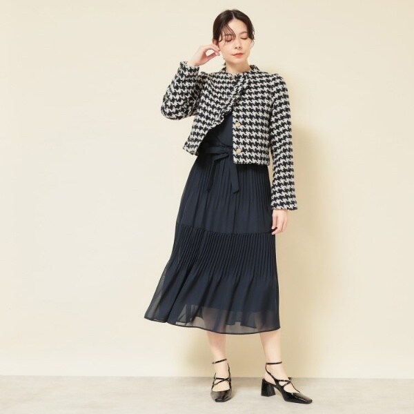 スーナウーナ（SunaUna）/【COLLECTION LINE】ツイードラッフルジャケット_10
