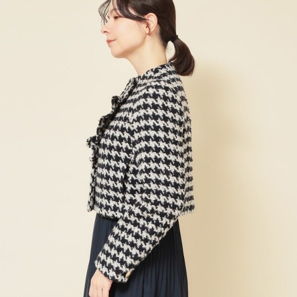 スーナウーナ（SunaUna）/【COLLECTION LINE】ツイードラッフルジャケット_14