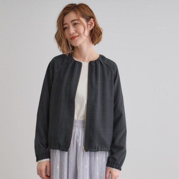 グローブ（grove）/リネンライクノーカラーブルゾンの通販は 6,597円