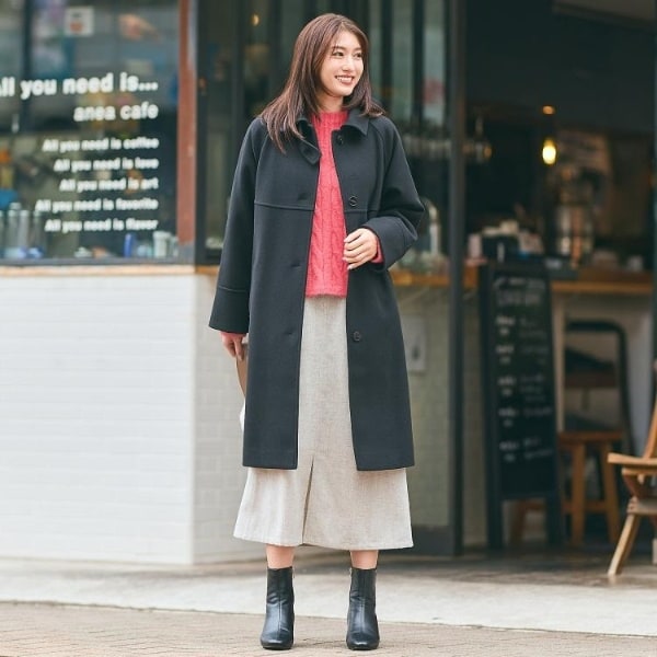 グローブ（grove）/クラシカルな佇まい 大人のステンカラーロングコート