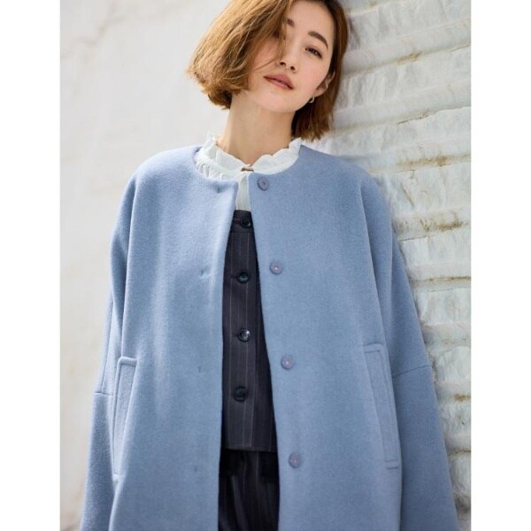 グローブ（grove）/【ウール混】軽やかに羽織れるショートコート