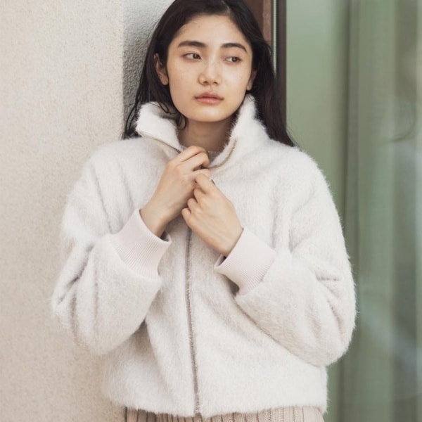 グローブ（grove）/ふんわりと包み込む、リュクスなフェイクファーブルゾン