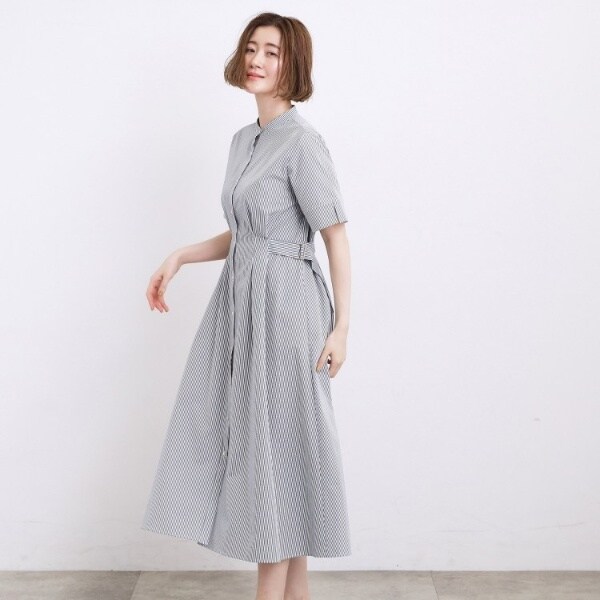 グローブ(grove)/【低身長さんも選べる着丈UV・シワになりにくいetc】涼やかさも、きちんとも叶うワンピース グローブ(grove)/【低身長さんも選べる着丈UV・シワになりにくいetc】涼やかさも、きちんとも叶うワンピース