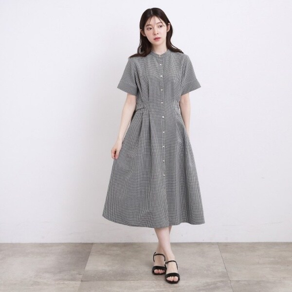 グローブ(grove)/【低身長さんも選べる着丈UV・シワになりにくいetc】涼やかさも、きちんとも叶うワンピース グローブ(grove)/【低身長さんも選べる着丈UV・シワになりにくいetc】涼やかさも、きちんとも叶うワンピース