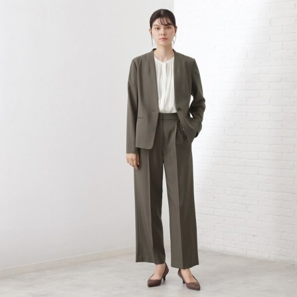 THE SHOP TK セットアップ Mサイズ ノーカラージャケット パンツ ザ ショップ ティーケー（THE SHOP TK）/ノーカラージャケット