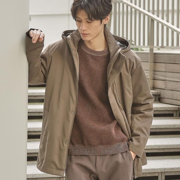 ザ ショップ ティーケー（THE SHOP TK）/【3WAY】中綿ライナー付カルゼコート　洗濯機OKON・OFF対応