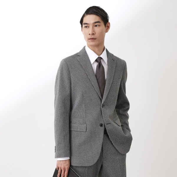 ザ ショップ ティーケー（THE SHOP TK）/ツイードライクジャージジャケット【セットアップ可／洗濯機OK】