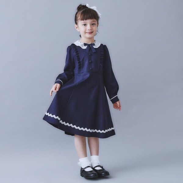 ザ ショップ ティーケー（THE SHOP TK）/【120−130】ネイビーフォーマルワンピース入園・卒園・入学_5