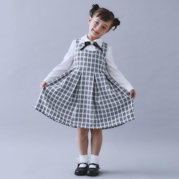 ザ ショップ ティーケー（THE SHOP TK）/【120−1303点セット】ジャケット＆チェックワンピース入園・卒園・入学