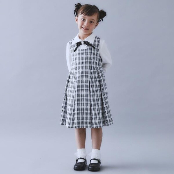 ザ ショップ ティーケー（THE SHOP TK）/【120−1303点セット】ジャケット＆チェックワンピース入園・卒園・入学