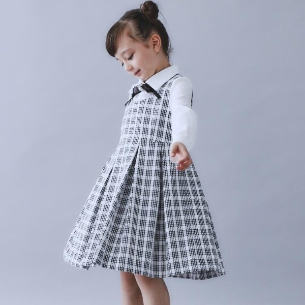 ザ ショップ ティーケー（THE SHOP TK）/【120−1303点セット】ジャケット＆チェックワンピース入園・卒園・入学