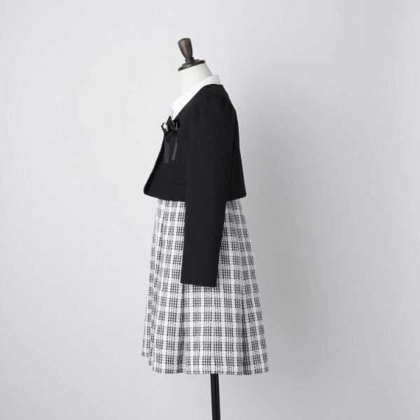 ザ ショップ ティーケー（THE SHOP TK）/【120−1303点セット】ジャケット＆チェックワンピース入園・卒園・入学
