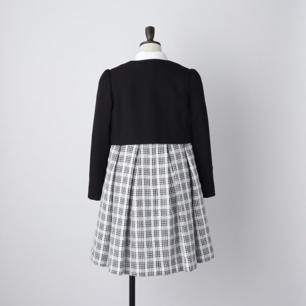 ザ ショップ ティーケー（THE SHOP TK）/【120−1303点セット】ジャケット＆チェックワンピース入園・卒園・入学