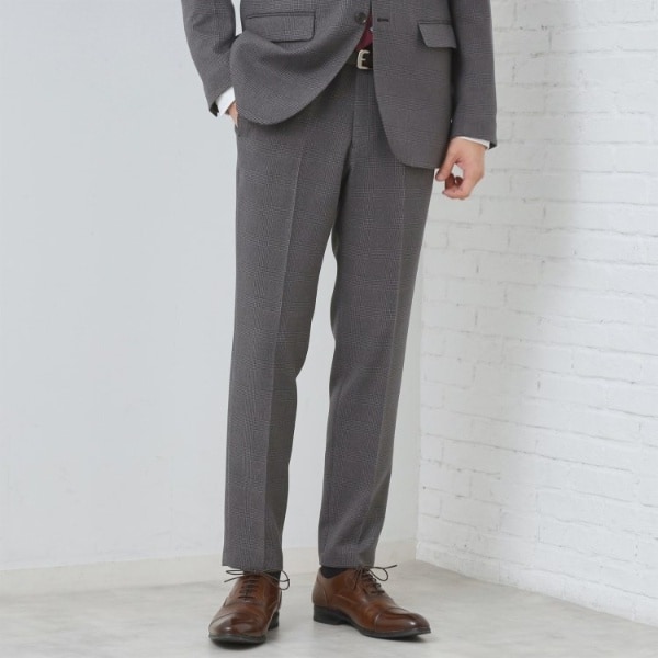 ザ ショップ ティーケー（THE SHOP TK）/AVANT WOOLYグレンチェックパンツ