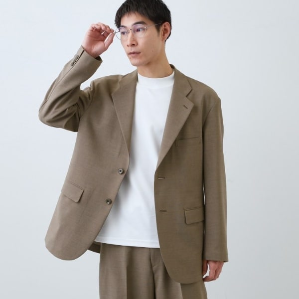 ザ ショップ ティーケー（THE SHOP TK）/AVANT LINO リラックスジャケット セットアップ可／洗濯機OK