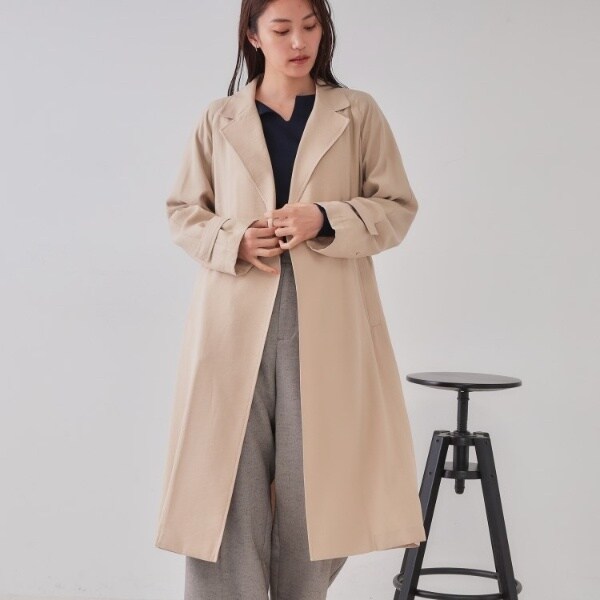 オペークドットクリップ（OPAQUE．CLIP）/《大人百花掲載》リラクシートレンチコート【洗える】