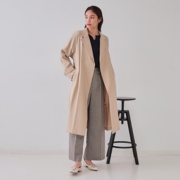 オペークドットクリップ（OPAQUE．CLIP）/《大人百花掲載》リラクシートレンチコート【洗える】