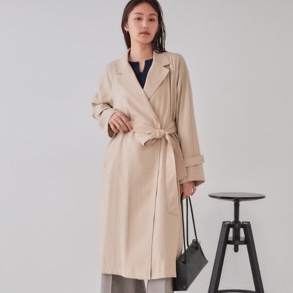 オペークドットクリップ（OPAQUE．CLIP）/《大人百花掲載》リラクシートレンチコート【洗える】