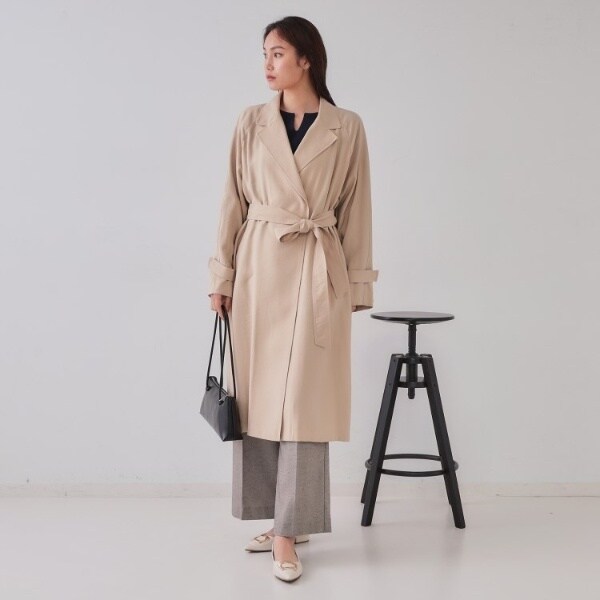 オペークドットクリップ（OPAQUE．CLIP）/《大人百花掲載》リラクシートレンチコート【洗える】