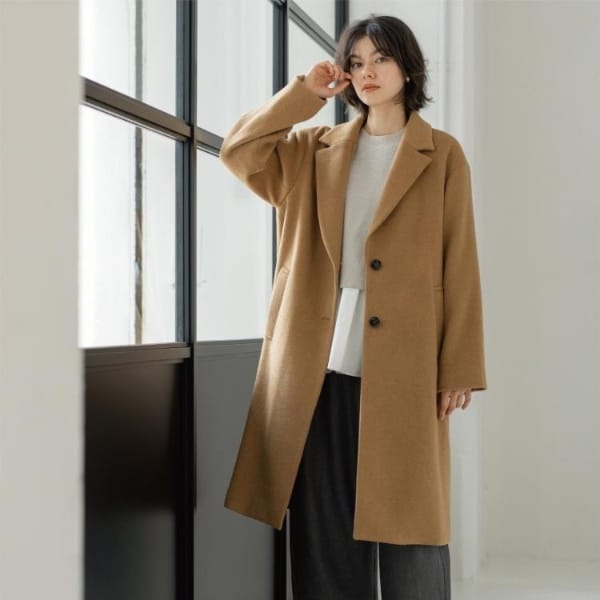 オペークドットクリップ（OPAQUE．CLIP）/カシミヤブレンドウールチェスターコート