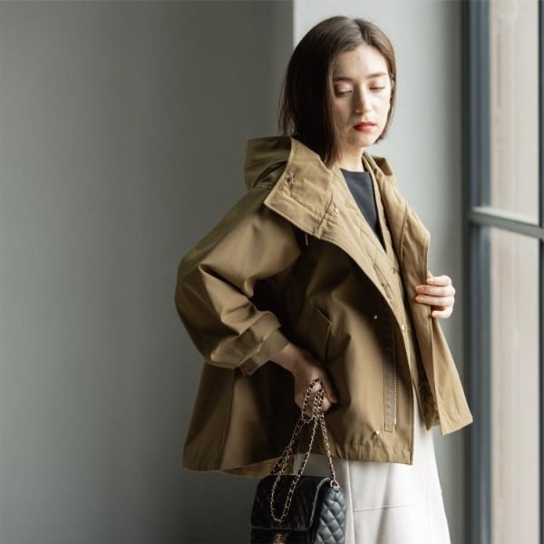 オペークドットクリップ（OPAQUE．CLIP）/《ツインセット》マウンテンパーカー×キルティングベストライナー【撥水洗濯機OK】