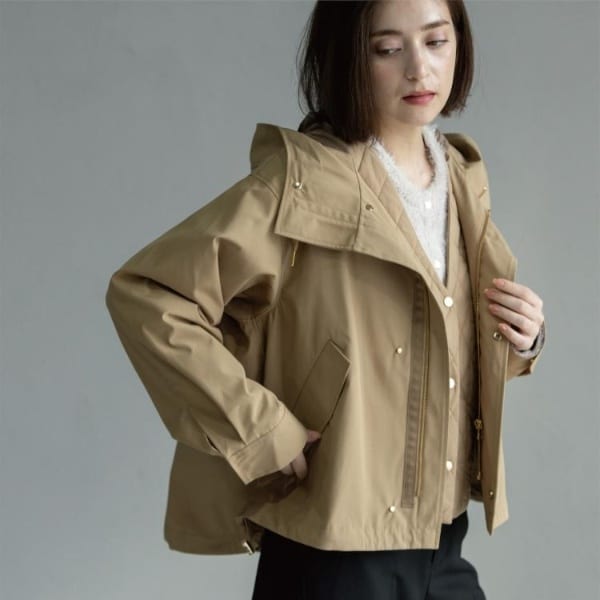 オペークドットクリップ（OPAQUE．CLIP）/《ツインセット》マウンテンパーカー×キルティングベストライナー【撥水洗濯機OK】