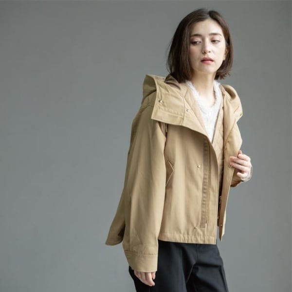 オペークドットクリップ（OPAQUE．CLIP）/《ツインセット》マウンテンパーカー×キルティングベストライナー【撥水洗濯機OK】