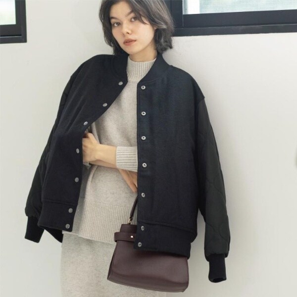 オペークドットクリップ（OPAQUE．CLIP）/《リバーシブル》キルティングブルゾン