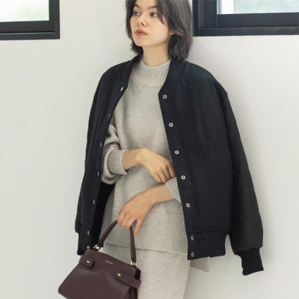 オペークドットクリップ（OPAQUE．CLIP）/《リバーシブル》キルティングブルゾン