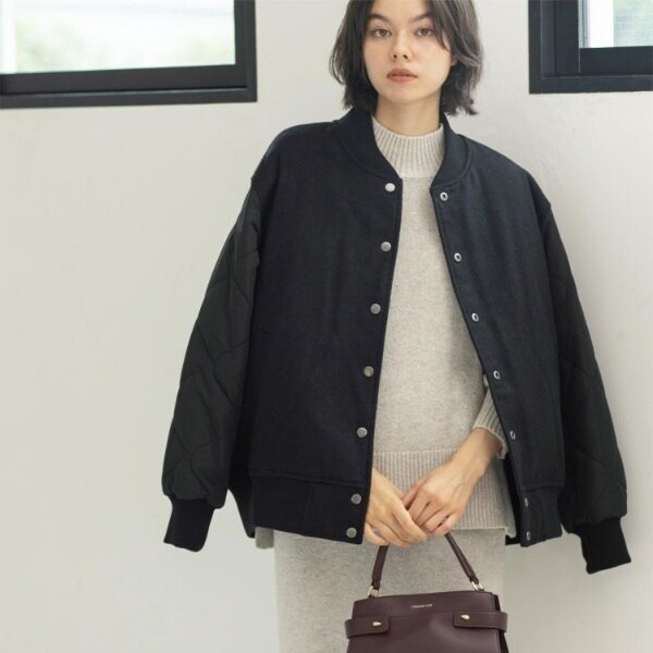 オペークドットクリップ（OPAQUE．CLIP）/《リバーシブル》キルティングブルゾン