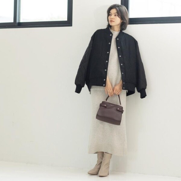 オペークドットクリップ（OPAQUE．CLIP）/《リバーシブル》キルティングブルゾン