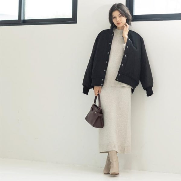 オペークドットクリップ（OPAQUE．CLIP）/《リバーシブル》キルティングブルゾン