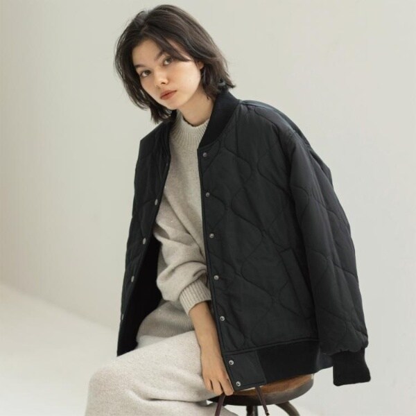 オペークドットクリップ（OPAQUE．CLIP）/《リバーシブル》キルティングブルゾン