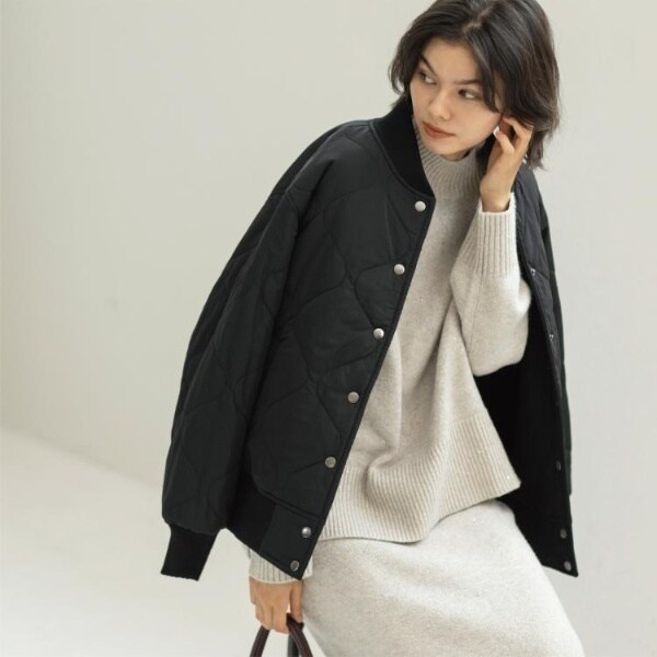 オペークドットクリップ（OPAQUE．CLIP）/《リバーシブル》キルティングブルゾン