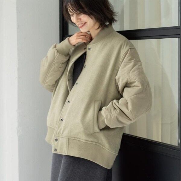 オペークドットクリップ（OPAQUE．CLIP）/《リバーシブル》キルティングブルゾン