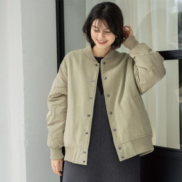 オペークドットクリップ（OPAQUE．CLIP）/《リバーシブル》キルティングブルゾン