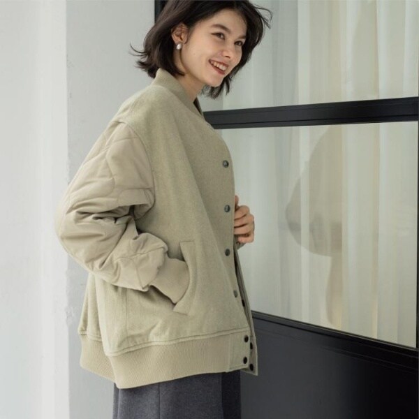 オペークドットクリップ（OPAQUE．CLIP）/《リバーシブル》キルティングブルゾン