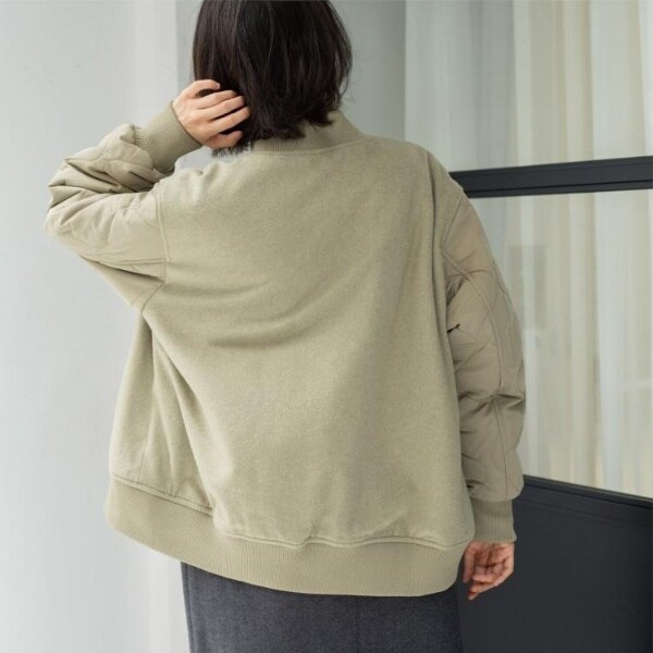 オペークドットクリップ（OPAQUE．CLIP）/《リバーシブル》キルティングブルゾン