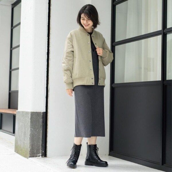 オペークドットクリップ（OPAQUE．CLIP）/《リバーシブル》キルティングブルゾン