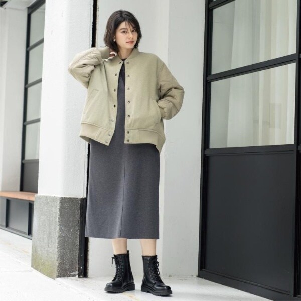 オペークドットクリップ（OPAQUE．CLIP）/《リバーシブル》キルティングブルゾン