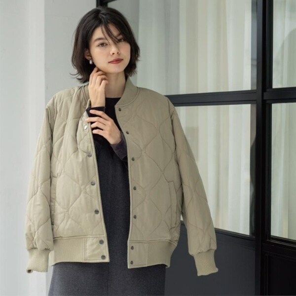 オペークドットクリップ（OPAQUE．CLIP）/《リバーシブル》キルティングブルゾン