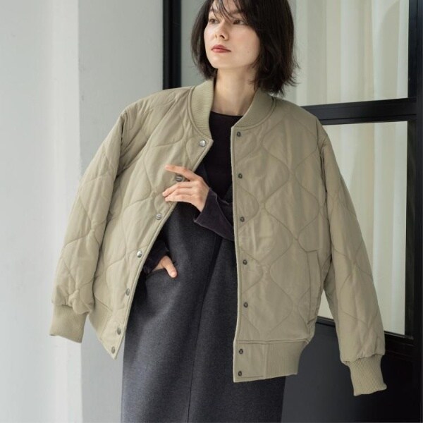オペークドットクリップ（OPAQUE．CLIP）/《リバーシブル》キルティングブルゾン