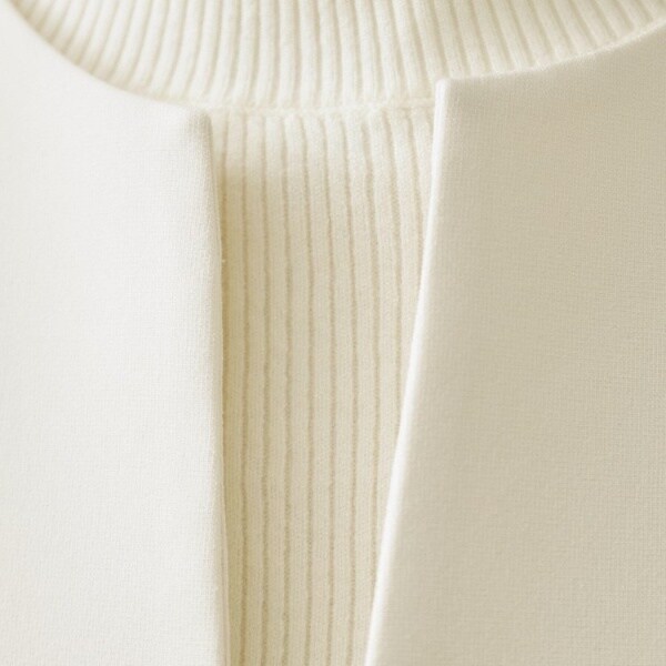 オペークドットクリップ（OPAQUE．CLIP）/《ツインセット》ベスト×リブニット【洗濯機OK】