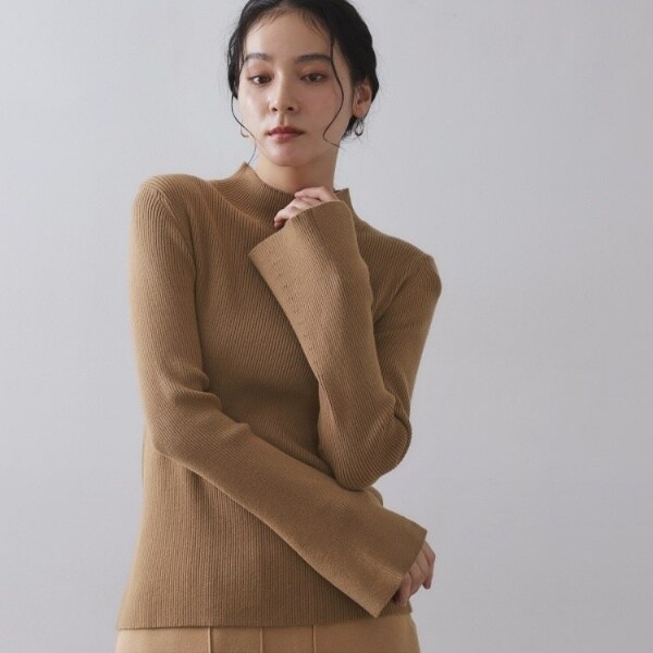 オペークドットクリップ（OPAQUE．CLIP）/《ツインセット》ベスト×リブニット【洗濯機OK】