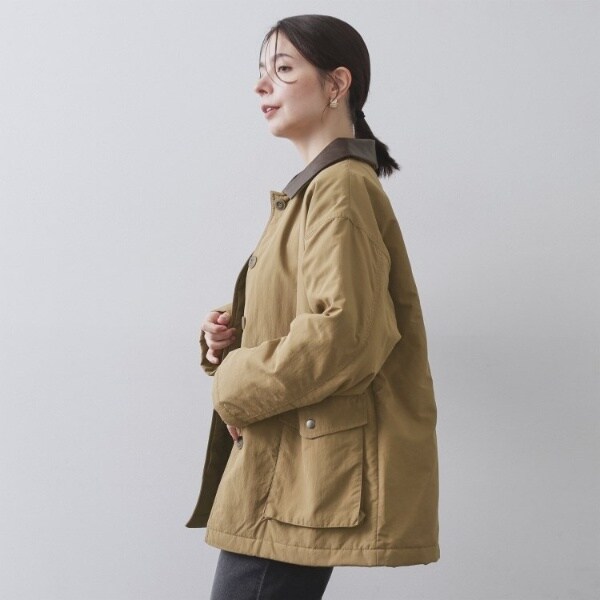 オペークドットクリップ（OPAQUE．CLIP）/《CLASSY掲載》ステンカラー中綿コート【洗濯機OK】