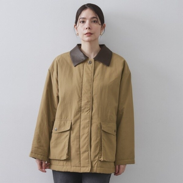 オペークドットクリップ（OPAQUE．CLIP）/《CLASSY掲載》ステンカラー中綿コート【洗濯機OK】