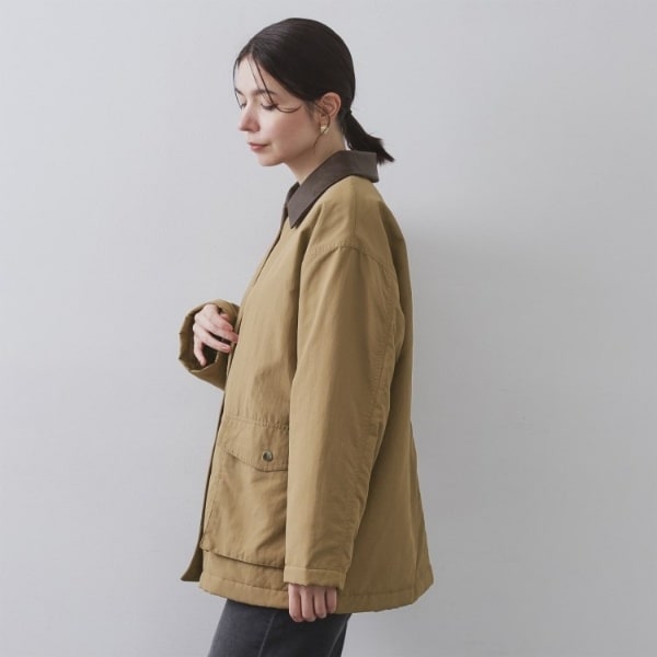 オペークドットクリップ（OPAQUE．CLIP）/《CLASSY掲載》ステンカラー中綿コート【洗濯機OK】